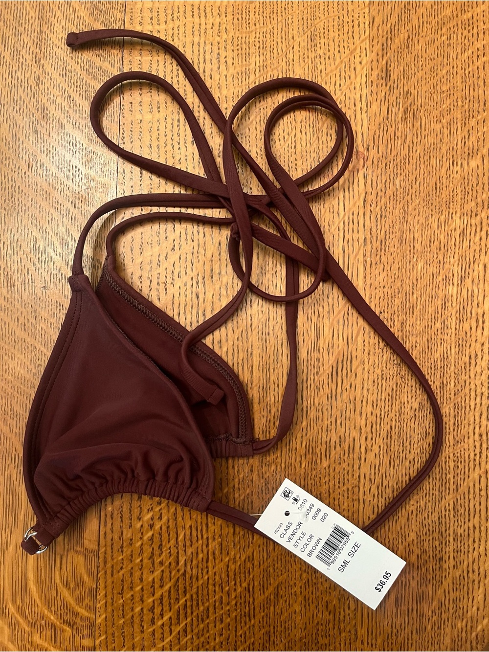 PacSun Burgundy/ Brown Bikini Top